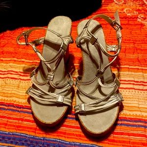 Dressy wedge sandal